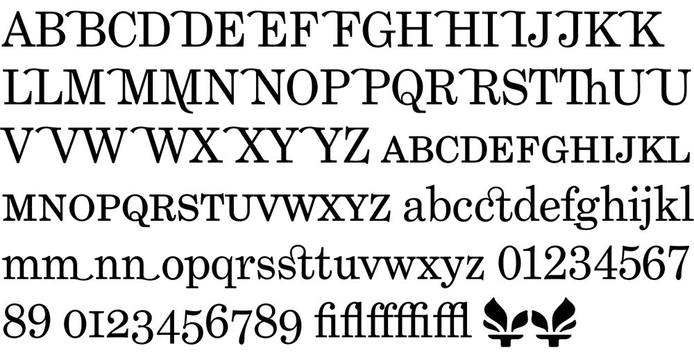 Grad font sample